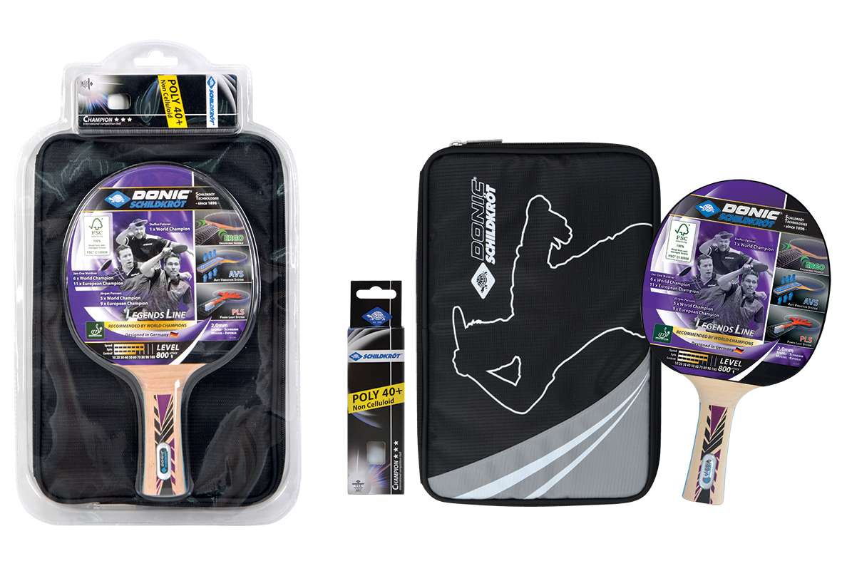 Donic-Schildkröt Tischtennis-Premium-Geschenkset Legends 800