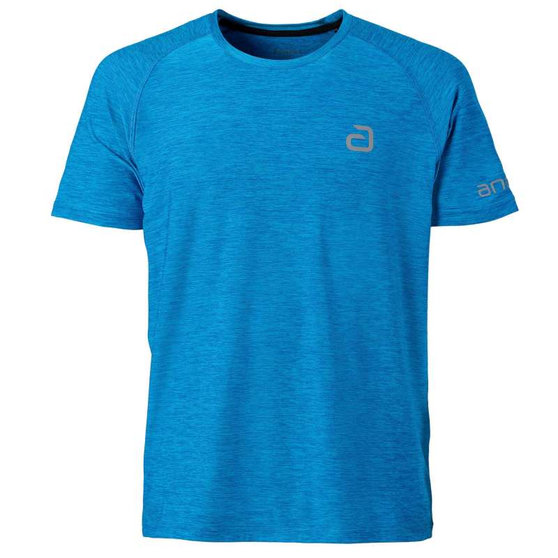 andro Shirt Melange Alpha lagoon blau