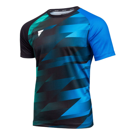 Victas Shirt 231 blau/grün/schwarz
